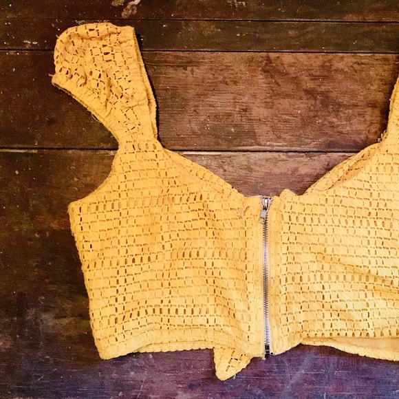 Vintage Yellow Bow Top - Picture 3 of 4